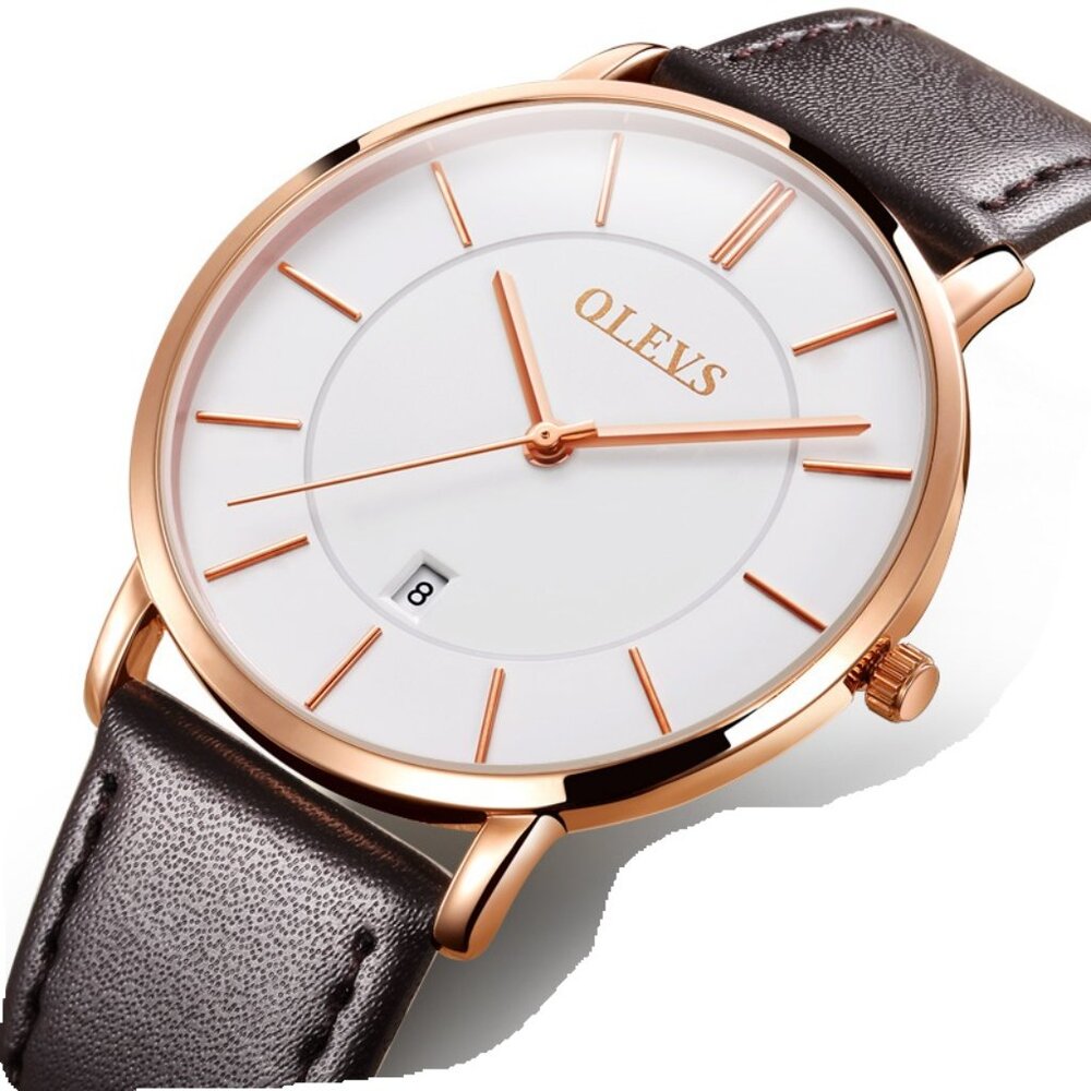 2-7 Olevs Men's Classic Casual Thin & Light Watch